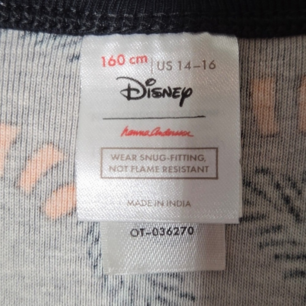 Hanna Andersson Disney Nightmare Before Christmas Organic Cotton PJ Top 14-16 - Picture 3 of 5